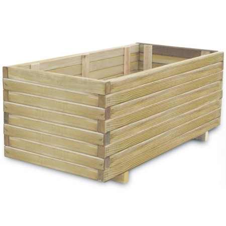 Arriate elevado rectangular madera 100x50x40 cm de vidaXL, Maceteros y jardineras - Ref: Foro24-41660, Precio: 121,50 €, Desc...