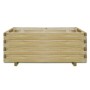 Arriate elevado rectangular madera 100x50x40 cm de vidaXL, Maceteros y jardineras - Ref: Foro24-41660, Precio: 121,50 €, Desc...