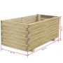 Arriate elevado rectangular madera 100x50x40 cm de vidaXL, Maceteros y jardineras - Ref: Foro24-41660, Precio: 121,50 €, Desc...