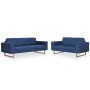 2-piece blue fabric sofa set by , Sofas - Ref: Foro24-276861, Price: 867,18 €, Discount: %