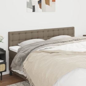 Cabeceros 2 unidades de tela gris taupe 100x5x78/88 cm de , Cabeceros y pies de cama - Ref: Foro24-346520, Precio: 73,00 €, D...