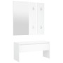 Juego de muebles de recibidor madera contrachapada blanco de , Armarios roperos - Ref: Foro24-3082053, Precio: 93,86 €, Descu...