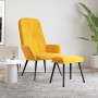 Relaxation armchair with mustard yellow velvet stool by , Armchairs - Ref: Foro24-3097626, Price: 141,87 €, Discount: %