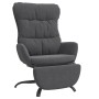 Sillón de relax con reposapiés tela gris oscuro de , Sillones - Ref: Foro24-3097595, Precio: 139,59 €, Descuento: %