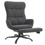 Sillón de relax con reposapiés tela gris oscuro de , Sillones - Ref: Foro24-3097595, Precio: 139,59 €, Descuento: %