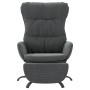 Relaxation armchair with footrest in dark gray fabric by , Armchairs - Ref: Foro24-3097595, Price: 139,59 €, Discount: %