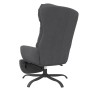 Sillón de relax con reposapiés tela gris oscuro de , Sillones - Ref: Foro24-3097595, Precio: 139,59 €, Descuento: %