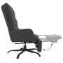 Sillón de relax con reposapiés tela gris oscuro de , Sillones - Ref: Foro24-3097595, Precio: 139,59 €, Descuento: %