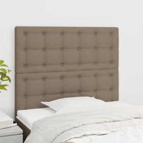 Headboards 2 units taupe gray fabric 80x5x78/88 cm by , Headboards and footboards - Ref: Foro24-3116744, Price: 66,48 €, Disc...