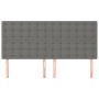 Headboards 4 units of dark gray fabric 80x5x78/88 cm by , Headboards and footboards - Ref: Foro24-3116773, Price: 108,82 €, D...