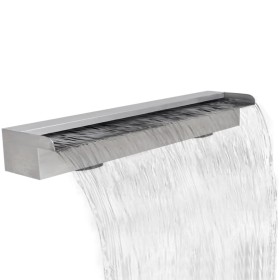 Fuente cascada rectangular piscina acero inoxidable 90 cm de vidaXL, Fuentes y cascadas - Ref: Foro24-41668, Precio: 138,99 €...