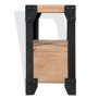 Mesita de noche de madera maciza acacia y acero 40x30x54 cm de vidaXL, Mesitas de noche - Ref: Foro24-244993, Precio: 84,18 €...