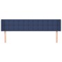 Blue fabric headboard 163x16x78/88 cm by , Headboards and footboards - Ref: Foro24-3119214, Price: 71,49 €, Discount: %