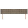 Cabecero de tela gris taupe 203x16x78/88 cm de , Cabeceros y pies de cama - Ref: Foro24-3119228, Precio: 82,76 €, Descuento: %