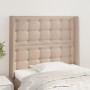 Headboard with ears cappuccino synthetic leather 93x16x118/128 cm by , Headboards and footboards - Ref: Foro24-3119663, Price...