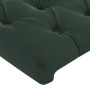 Headboard with dark green velvet ears 147x16x118/128cm by , Headboards and footboards - Ref: Foro24-3119967, Price: 151,59 €,...