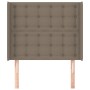 Cabecero con orejas de tela gris taupe 83x16x118/128 cm de , Cabeceros y pies de cama - Ref: Foro24-3119992, Precio: 75,99 €,...