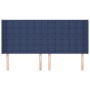 Headboard with blue fabric ears 203x16x118/128 cm by , Headboards and footboards - Ref: Foro24-3120042, Price: 129,18 €, Disc...