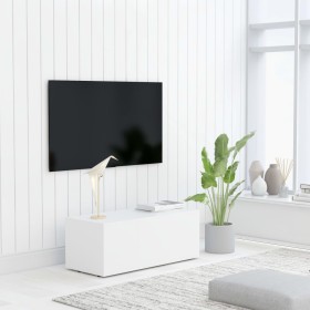 Mueble para TV madera contrachapada blanco 80x34x30 cm de vidaXL, Muebles TV - Ref: Foro24-801859, Precio: 73,99 €, Descuento: %