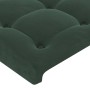 Headboard with dark green velvet ears 183x16x118/128cm by , Headboards and footboards - Ref: Foro24-3120077, Price: 137,59 €,...