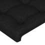 Cabecero con luces LED tela negro 160x5x118/128 cm de , Cabeceros y pies de cama - Ref: Foro24-3122866, Precio: 116,32 €, Des...