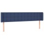 Cabecero con LED de tela azul 163x16x78/88 cm de , Cabeceros y pies de cama - Ref: Foro24-3123682, Precio: 78,63 €, Descuento: %