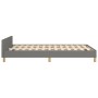 Bed frame with headboard in dark gray fabric 120x200 cm by , Beds and slatted bases - Ref: Foro24-3125366, Price: 164,71 €, D...