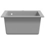 Fregadero sobrepuesto de granito gris de vidaXL, Fregaderos - Ref: Foro24-141673, Precio: 149,56 €, Descuento: %