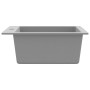 Fregadero sobrepuesto de granito gris de vidaXL, Fregaderos - Ref: Foro24-141673, Precio: 149,56 €, Descuento: %