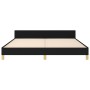 Estructura de cama con cabecero de tela negro 160x200 cm de , Camas y somieres - Ref: Foro24-3125391, Precio: 222,39 €, Descu...