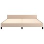 Estructura de cama cabecero cuero sintético capuchino 180x200cm de , Camas y somieres - Ref: Foro24-3125590, Precio: 284,31 €...