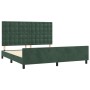 Dark green velvet bed frame with headboard 180x200 cm by , Beds and slatted bases - Ref: Foro24-3126016, Price: 279,03 €, Dis...