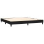 Box spring bed with black fabric mattress 200x200 cm by , Beds and slatted bases - Ref: Foro24-3126591, Price: 556,01 €, Disc...