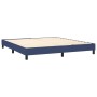 Box spring bed with blue fabric mattress 160x200 cm by , Beds and slatted bases - Ref: Foro24-3126579, Price: 501,06 €, Disco...