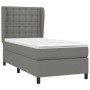 Box spring bed with dark gray fabric mattress 80x200 cm by , Beds and slatted bases - Ref: Foro24-3128238, Price: 332,42 €, D...