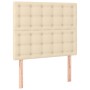 Cama box spring con colchón tela color crema 90x190 cm de , Camas y somieres - Ref: Foro24-3128250, Precio: 372,99 €, Descuen...