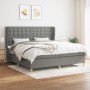 Boxspringbett mit dunkelgrauer Stoffmatratze 200x200 cm von , Betten und Lattenroste - Ref: Foro24-3128870, Preis: 591,71 €, ...