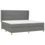 Boxspringbett mit dunkelgrauer Stoffmatratze 200x200 cm von , Betten und Lattenroste - Ref: Foro24-3128870, Preis: 591,71 €, ...