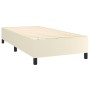 Cama box spring con colchón cuero sintético crema 100x200 cm de , Camas y somieres - Ref: Foro24-3129017, Precio: 417,14 €, D...