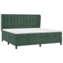 Cama box spring con colchón terciopelo verde oscuro 200x200 cm de , Camas y somieres - Ref: Foro24-3129474, Precio: 684,99 €,...