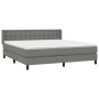 Boxspringbett mit dunkelgrauer Stoffmatratze 160x200 cm von , Betten und Lattenroste - Ref: Foro24-3130042, Preis: 470,99 €, ...