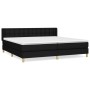 Box spring bed with black fabric mattress 160x200 cm by , Beds and slatted bases - Ref: Foro24-3130603, Price: 494,99 €, Disc...