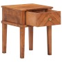 Mesita de noche de madera maciza de acacia 40x40x50 cm de vidaXL, Mesitas de noche - Ref: Foro24-286575, Precio: 102,29 €, De...