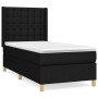 Cama box spring con colchón tela negro 80x200 cm de , Camas y somieres - Ref: Foro24-3132267, Precio: 304,81 €, Descuento: %