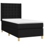 Cama box spring con colchón tela negro 80x200 cm de , Camas y somieres - Ref: Foro24-3132267, Precio: 304,81 €, Descuento: %