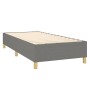 Cama box spring con colchón tela gris oscuro 100x200 cm de , Camas y somieres - Ref: Foro24-3132290, Precio: 380,87 €, Descue...