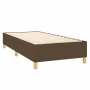 Box spring bed with dark brown fabric mattress 100x200 cm by , Beds and slatted bases - Ref: Foro24-3132292, Price: 363,99 €,...