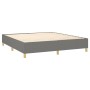 Cama box spring con colchón tela gris oscuro 160x200 cm de , Camas y somieres - Ref: Foro24-3132322, Precio: 580,99 €, Descue...