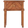 Mesita de noche de madera maciza de acacia 40x40x50 cm de vidaXL, Mesitas de noche - Ref: Foro24-286575, Precio: 102,29 €, De...