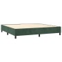 Cama box spring con colchón terciopelo verde oscuro 200x200 cm de , Camas y somieres - Ref: Foro24-3132942, Precio: 741,94 €,...